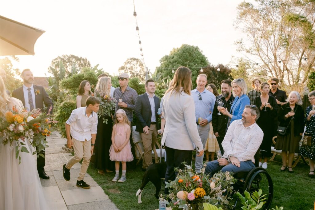 Fremantle backyard wedding. Perth wedding photographer 